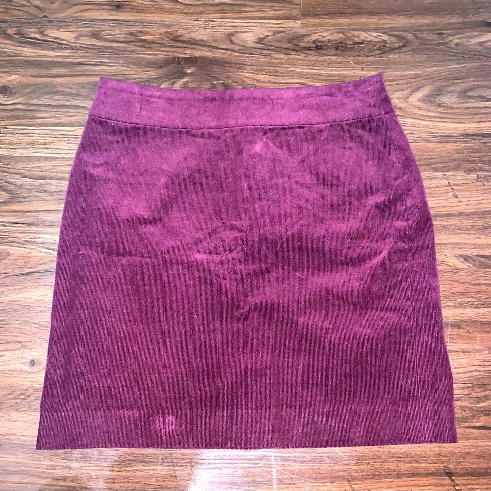 Burgundy Corduroy Banana republic Skirt